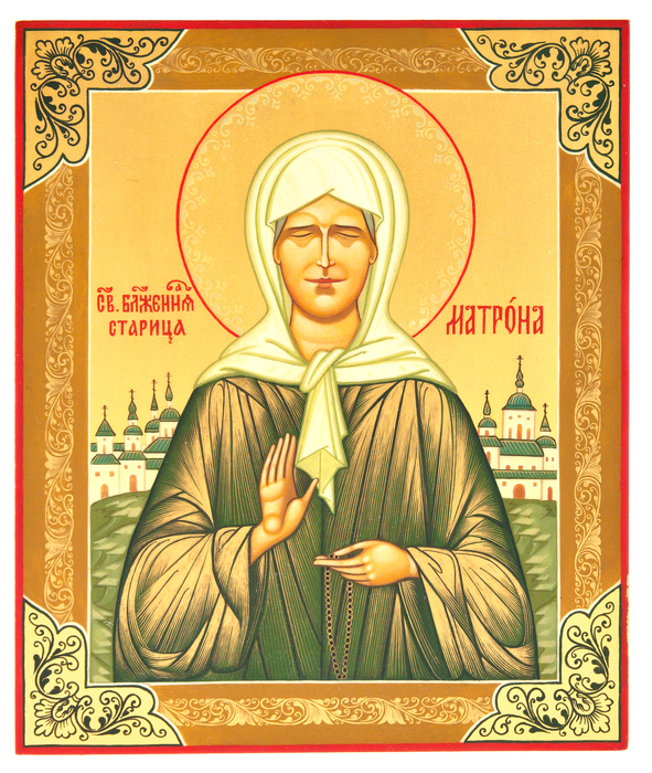 Icon of the "Holy Matron" Palekh